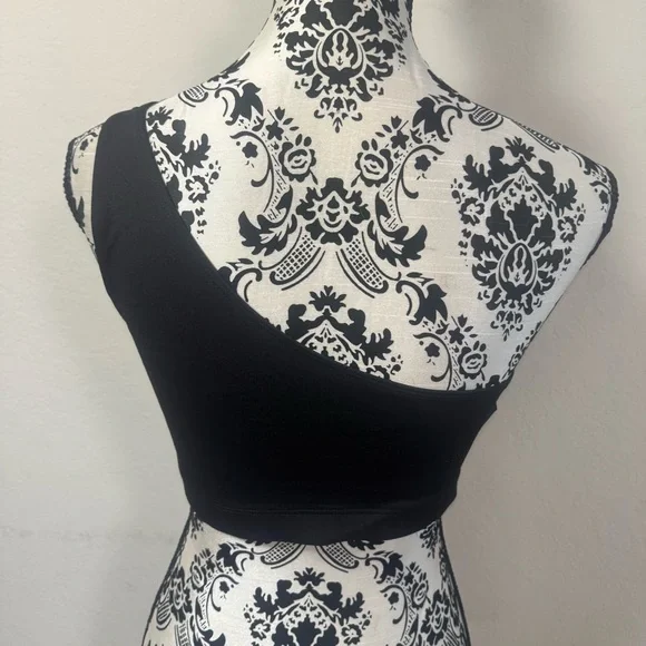 Victoria’s Secret PINK Sports Bra Compression One Shoulder Padded Size Large - Picture 3 of 7